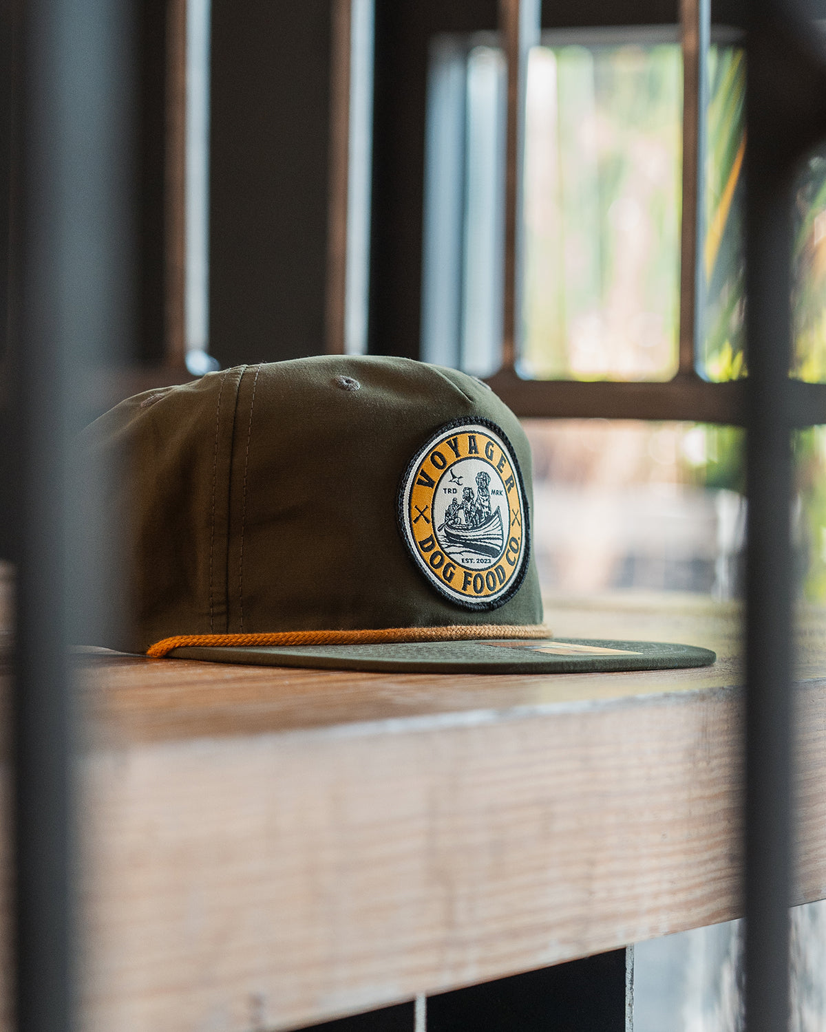 Voyager Dog Food Co. Richardson Flat Brim Hat "The Bear"