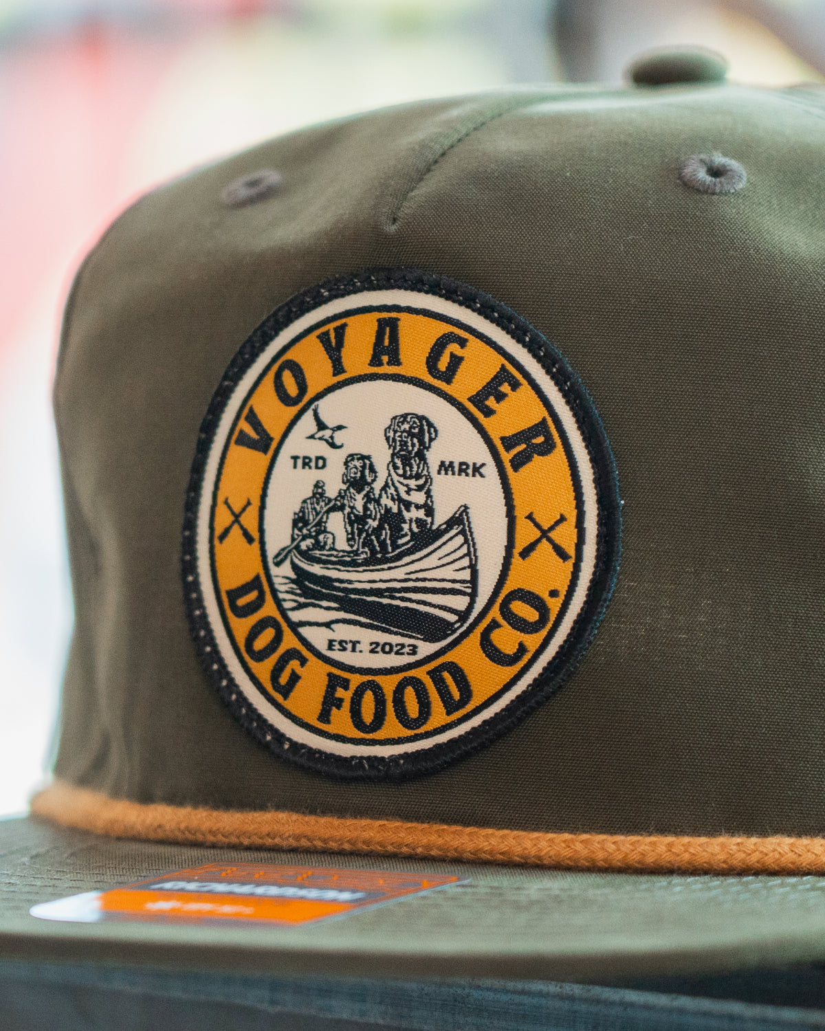 Voyager Dog Food Co. Richardson Flat Brim Hat "The Bear"